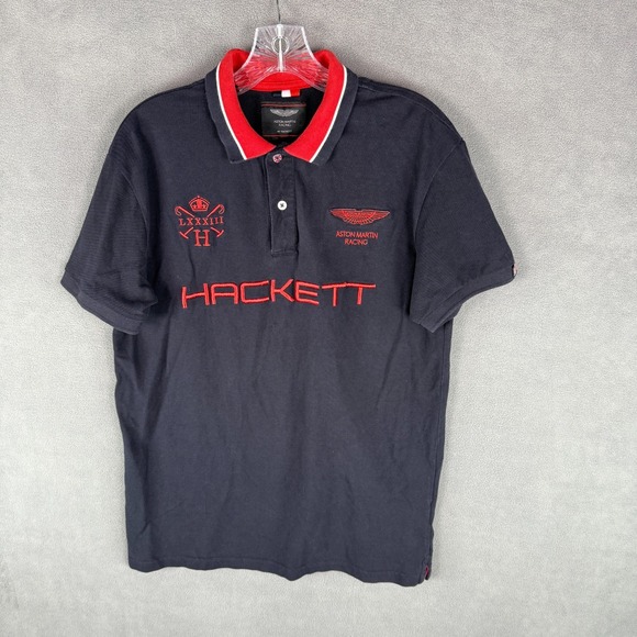 Hackett London x Aston Martin Racing Mens Polo Shirt 2XL (Fits like L) V8 GTE - Picture 1 of 12